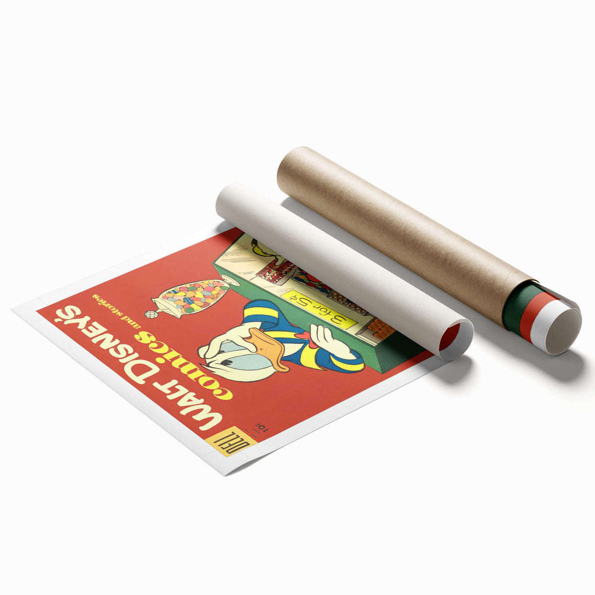 Classic Comic Book Poster – Donald Duck Vintage Cartoon Wall Art