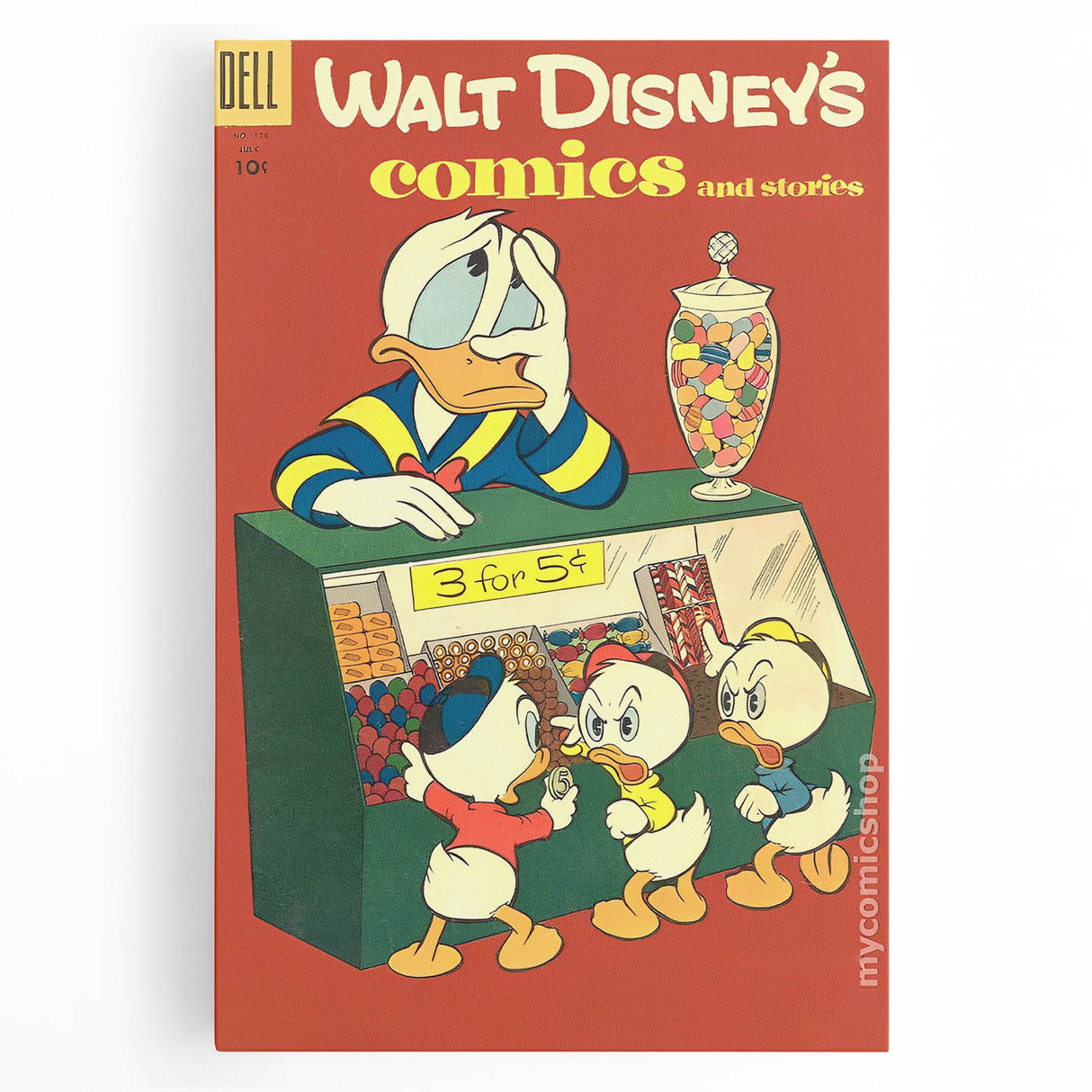 Classic Comic Book Poster – Donald Duck Vintage Cartoon Wall Art