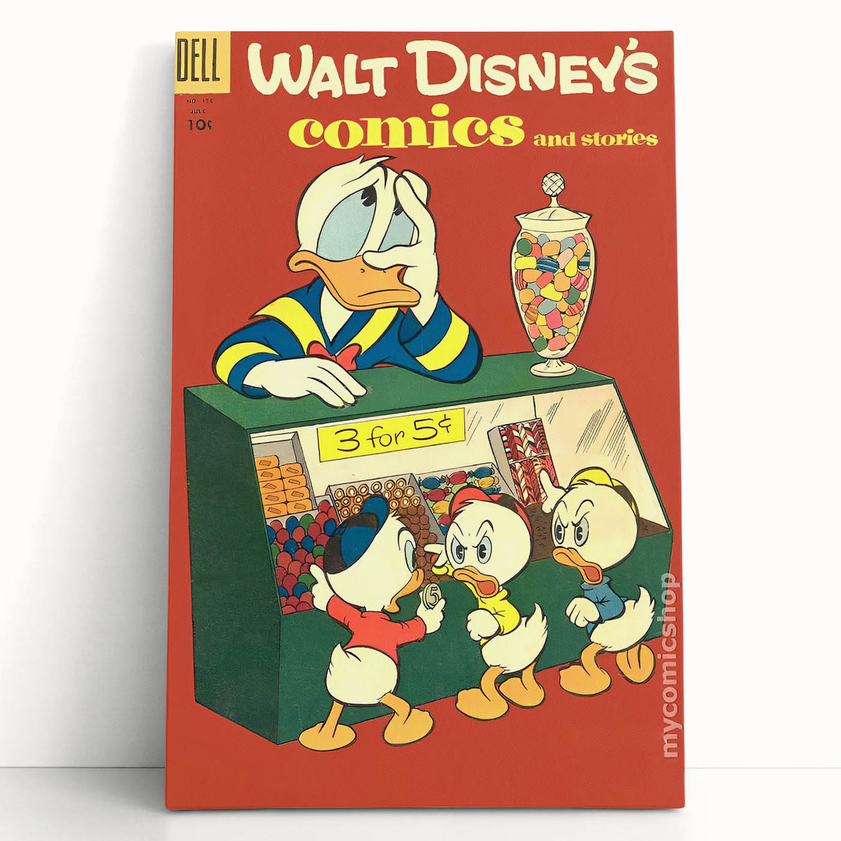Classic Comic Book Poster – Donald Duck Vintage Cartoon Wall Art