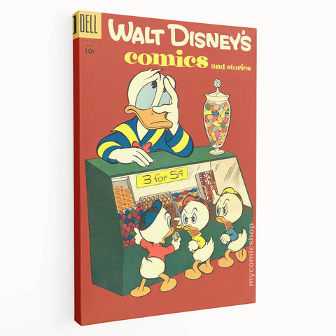 Classic Comic Book Poster – Donald Duck Vintage Cartoon Wall Art