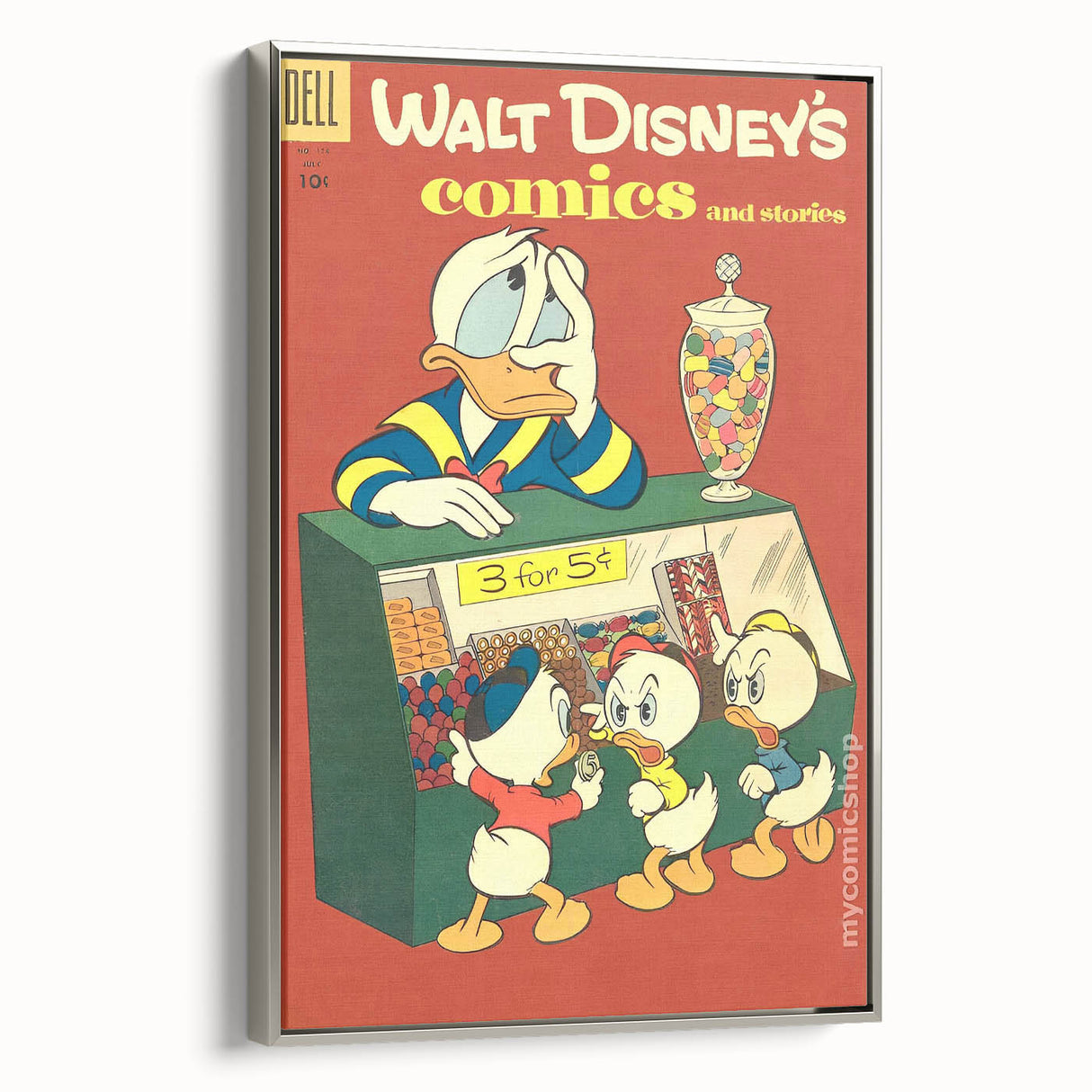 Classic Comic Book Poster – Donald Duck Vintage Cartoon Wall Art