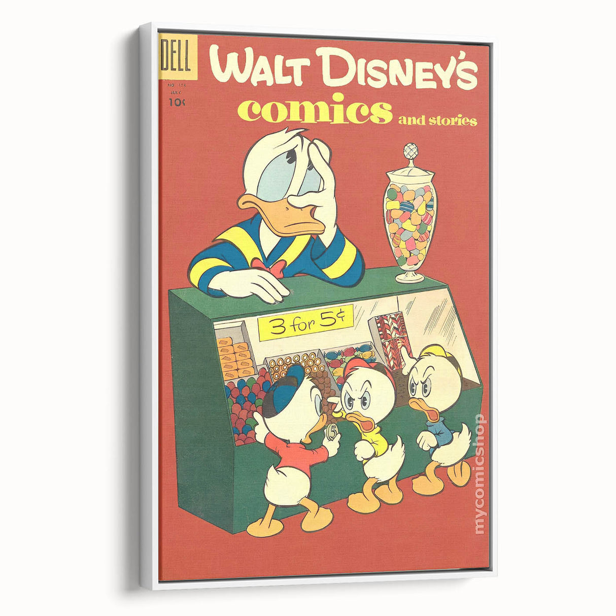 Classic Comic Book Poster – Donald Duck Vintage Cartoon Wall Art