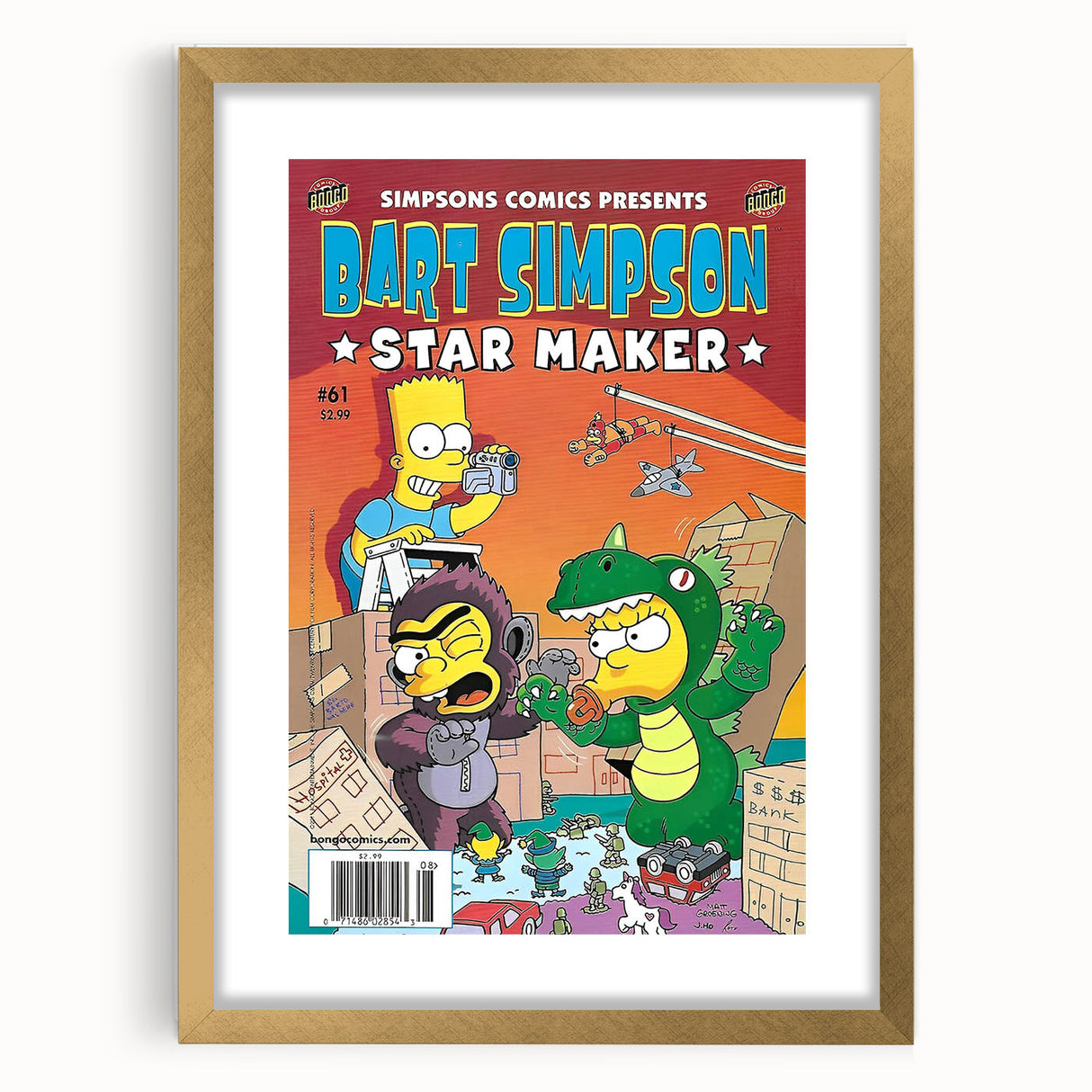 Retro Comic Art Print – Bart Simpson Vintage Comics Wall Art