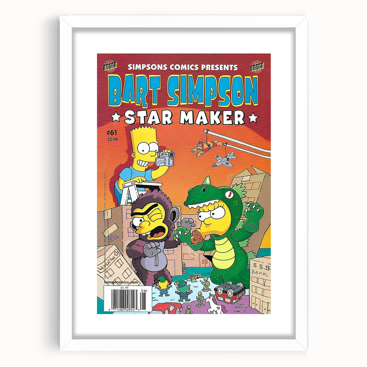 Retro Comic Art Print – Bart Simpson Vintage Comics Wall Art