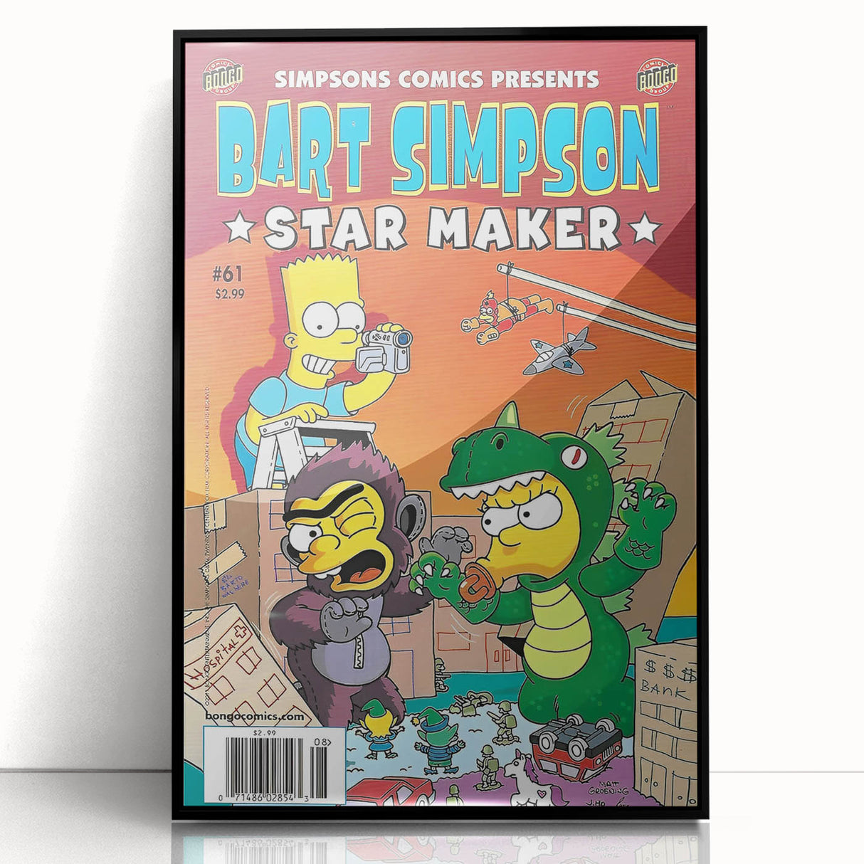 Retro Comic Art Print – Bart Simpson Vintage Comics Wall Art