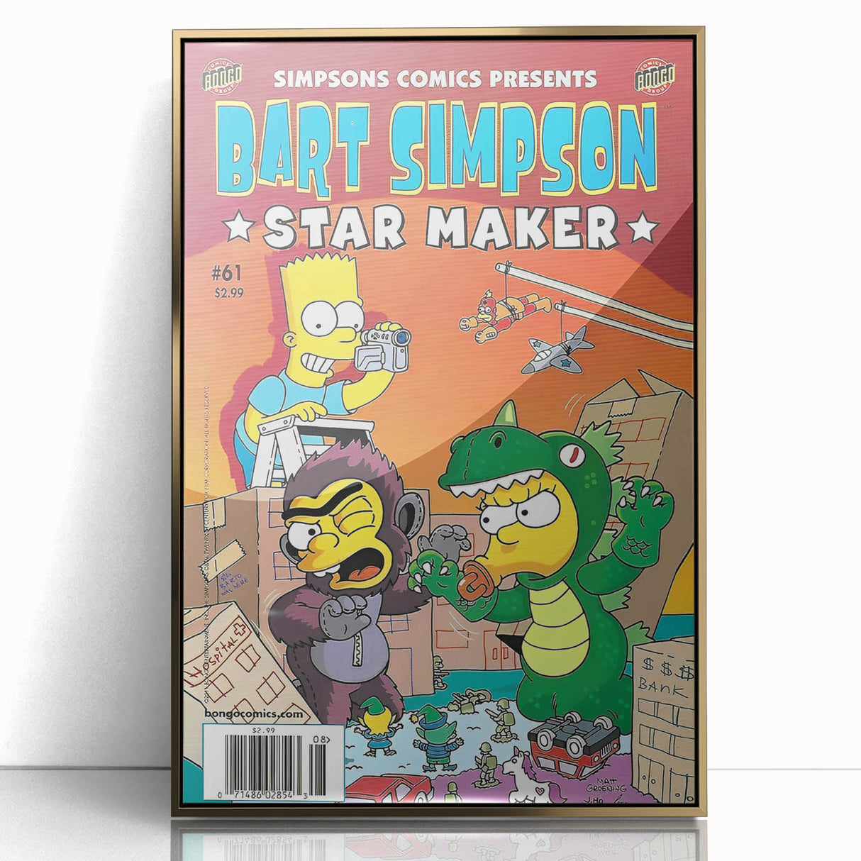 Retro Comic Art Print – Bart Simpson Vintage Comics Wall Art