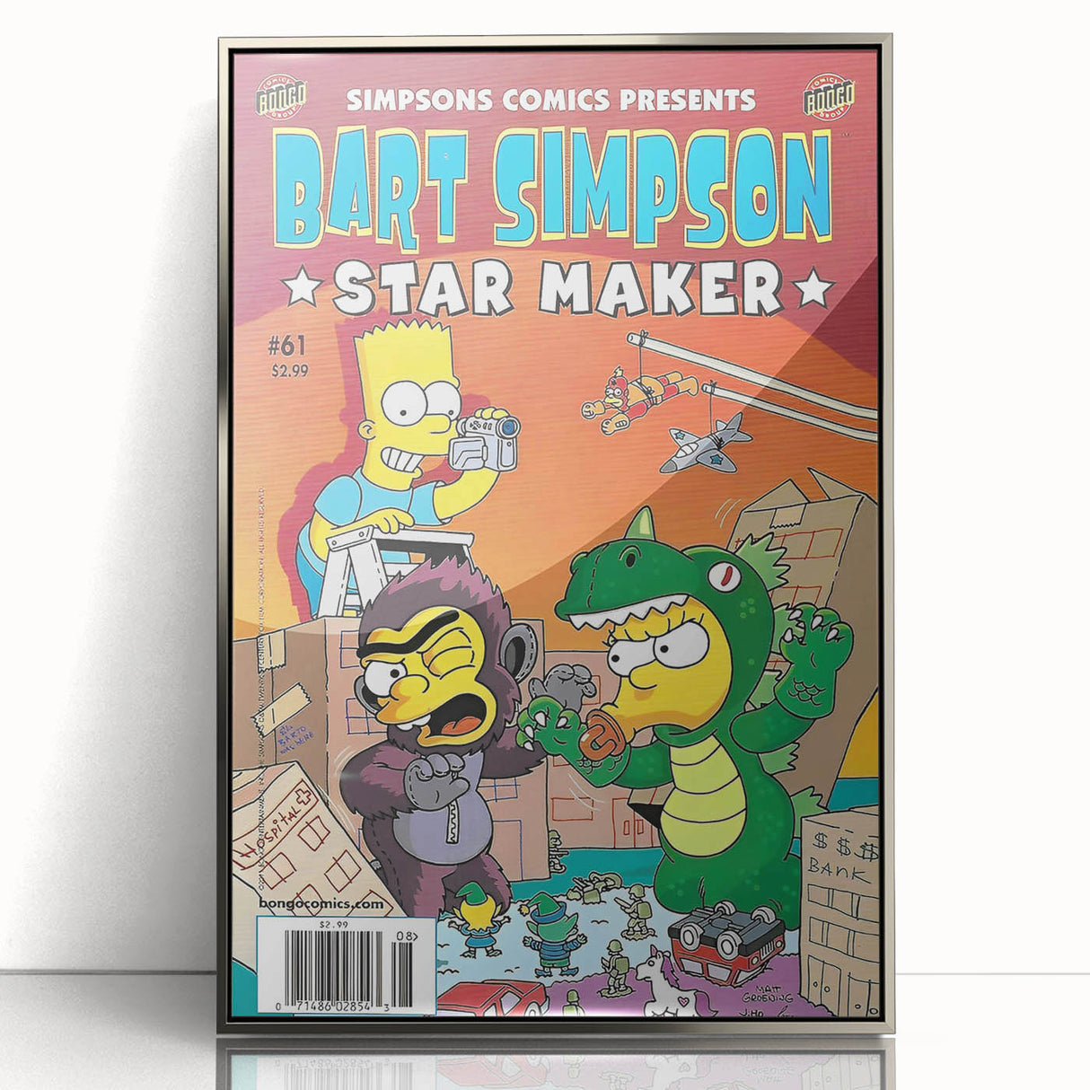 Retro Comic Art Print – Bart Simpson Vintage Comics Wall Art