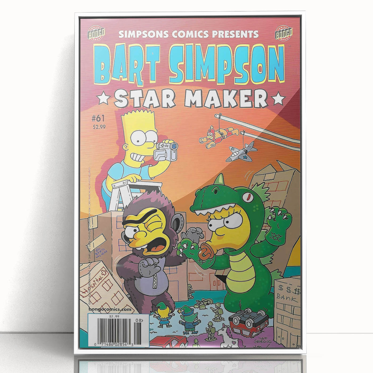 Retro Comic Art Print – Bart Simpson Vintage Comics Wall Art