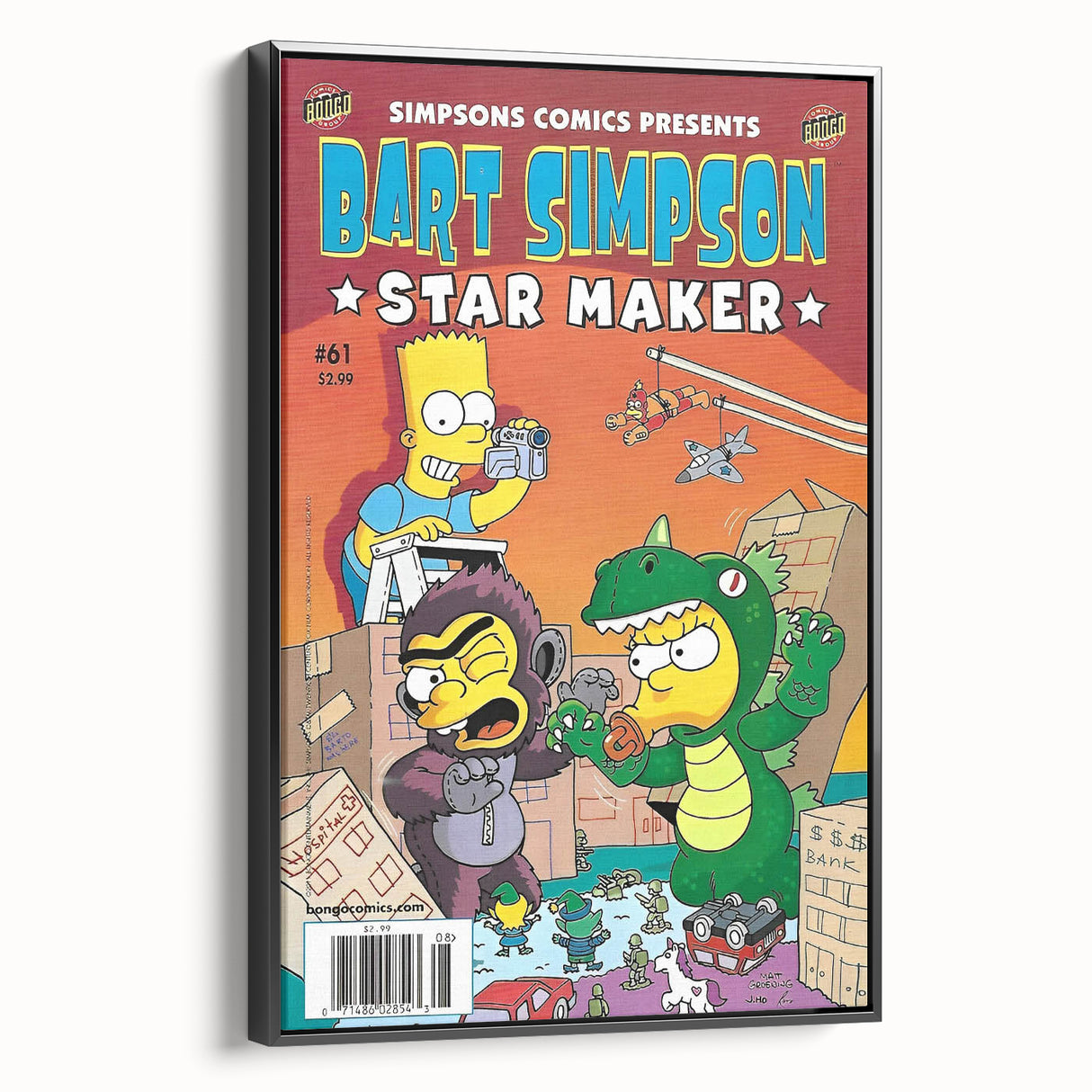 Retro Comic Art Print – Bart Simpson Vintage Comics Wall Art