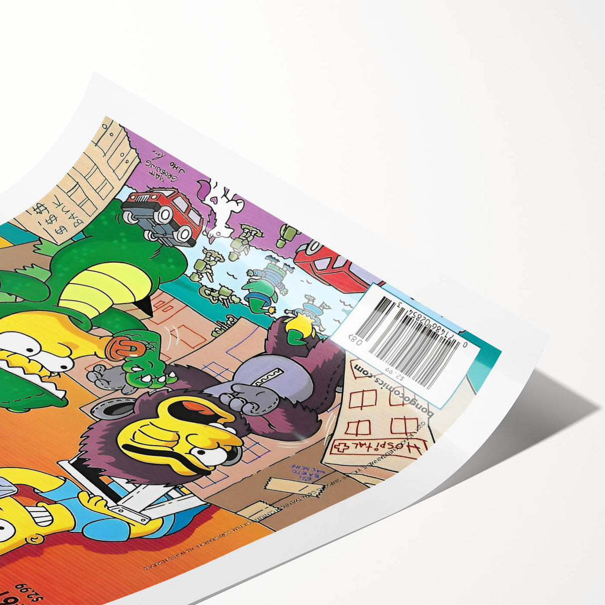 Retro Comic Art Print – Bart Simpson Vintage Comics Wall Art