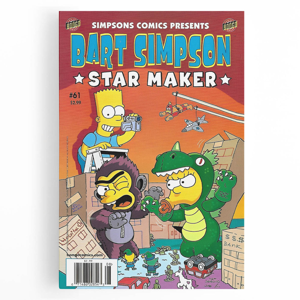 Retro Comic Art Print – Bart Simpson Vintage Comics Wall Art