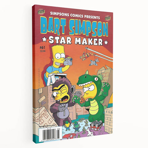 Retro Comic Art Print – Bart Simpson Vintage Comics Wall Art