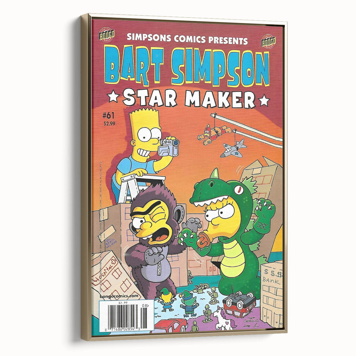 Retro Comic Art Print – Bart Simpson Vintage Comics Wall Art