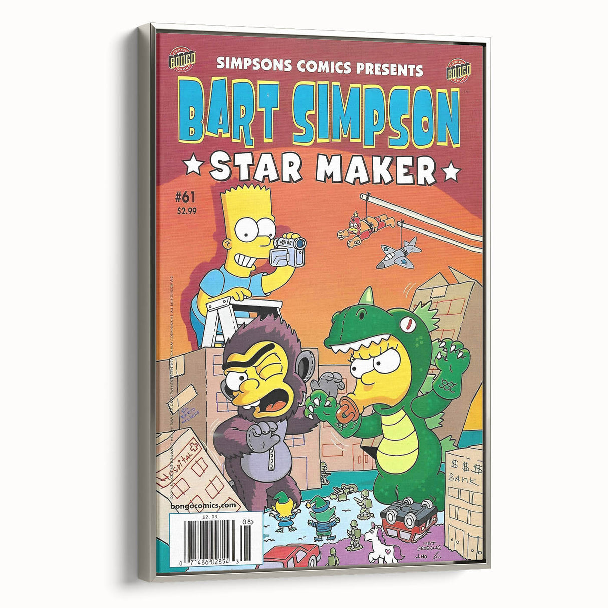 Retro Comic Art Print – Bart Simpson Vintage Comics Wall Art