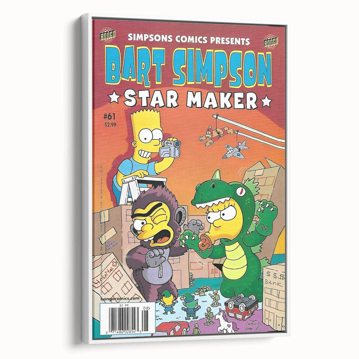 Retro Comic Art Print – Bart Simpson Vintage Comics Wall Art