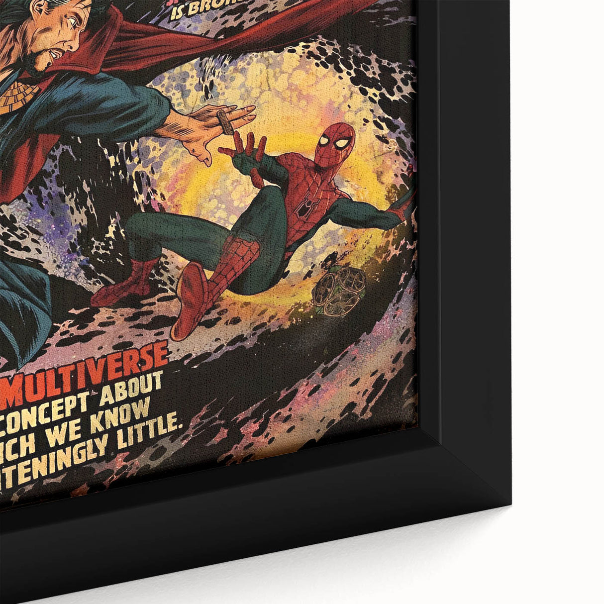 Collectible Comic Canvas Art – Spider-Man Vintage Comics Poster