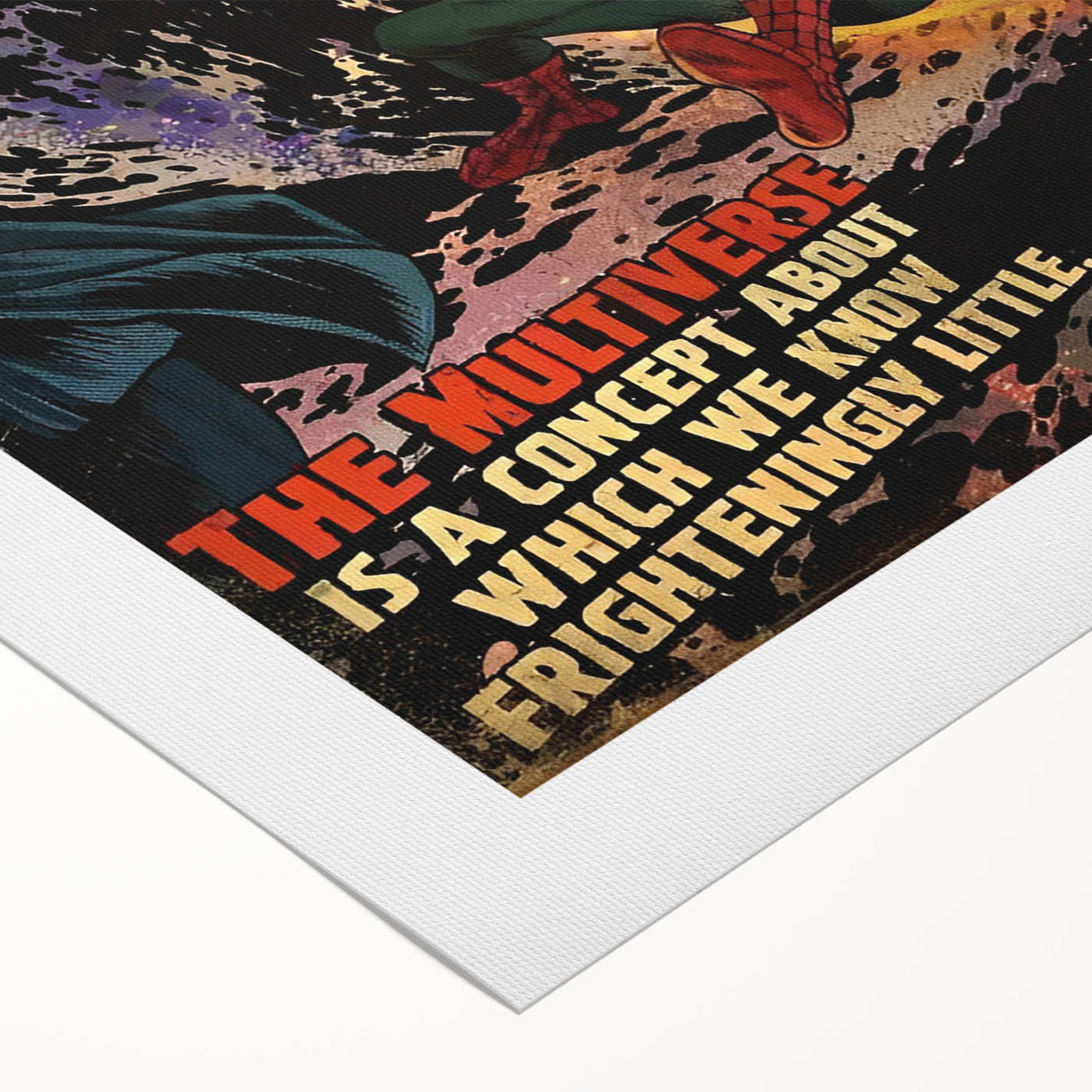 Collectible Comic Canvas Art – Spider-Man Vintage Comics Poster