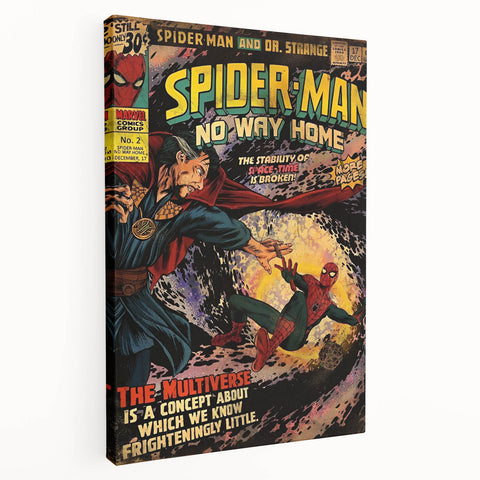 Collectible Comic Canvas Art – Spider-Man Vintage Comics Poster