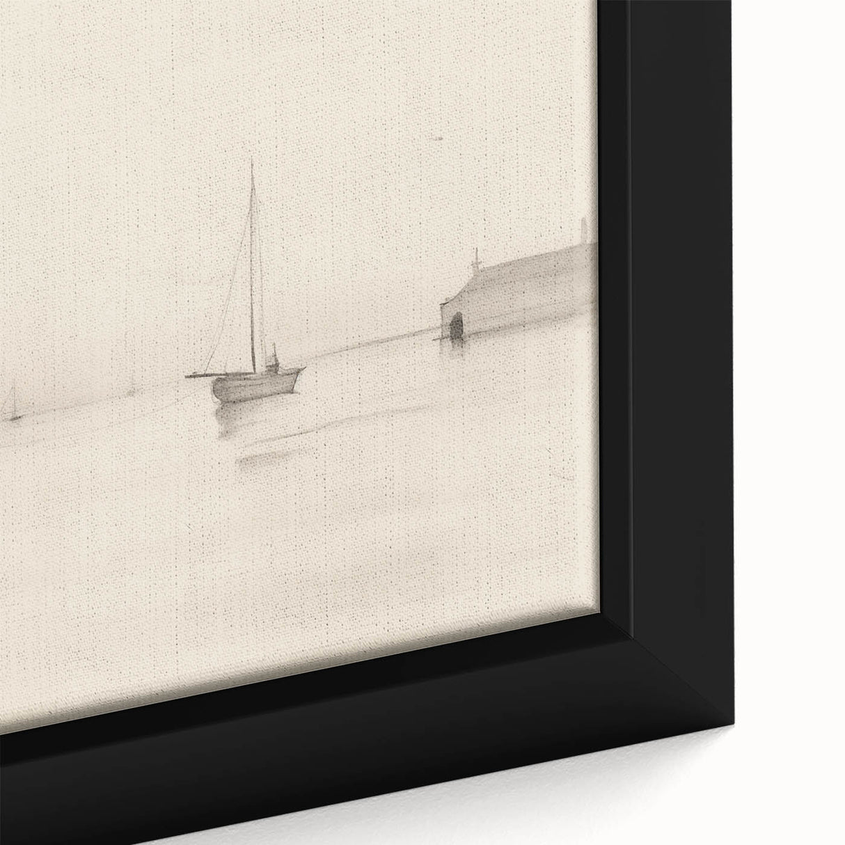 Serene Vintage Landscape Art – Classic Nautical Scene Wall Print