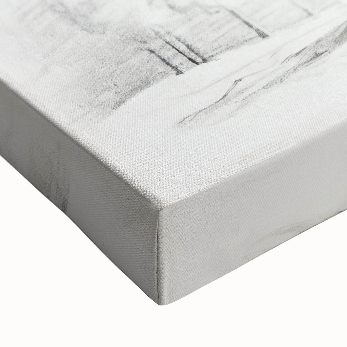 Vintage Sketch Landscape Art – Classic Monochrome Tree Print