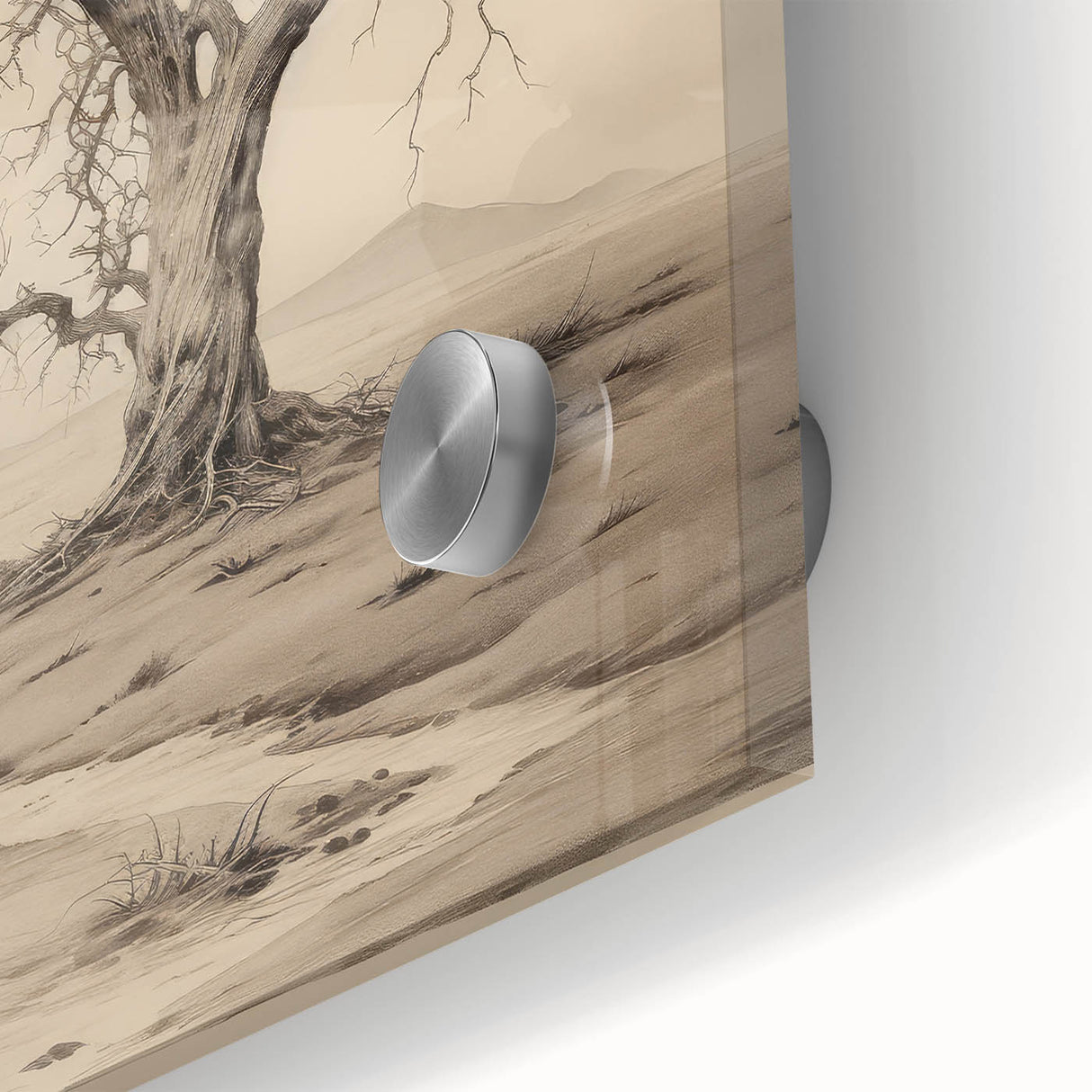 Vintage Tree Sketch Art – Classic Monochrome Nature Wall Print