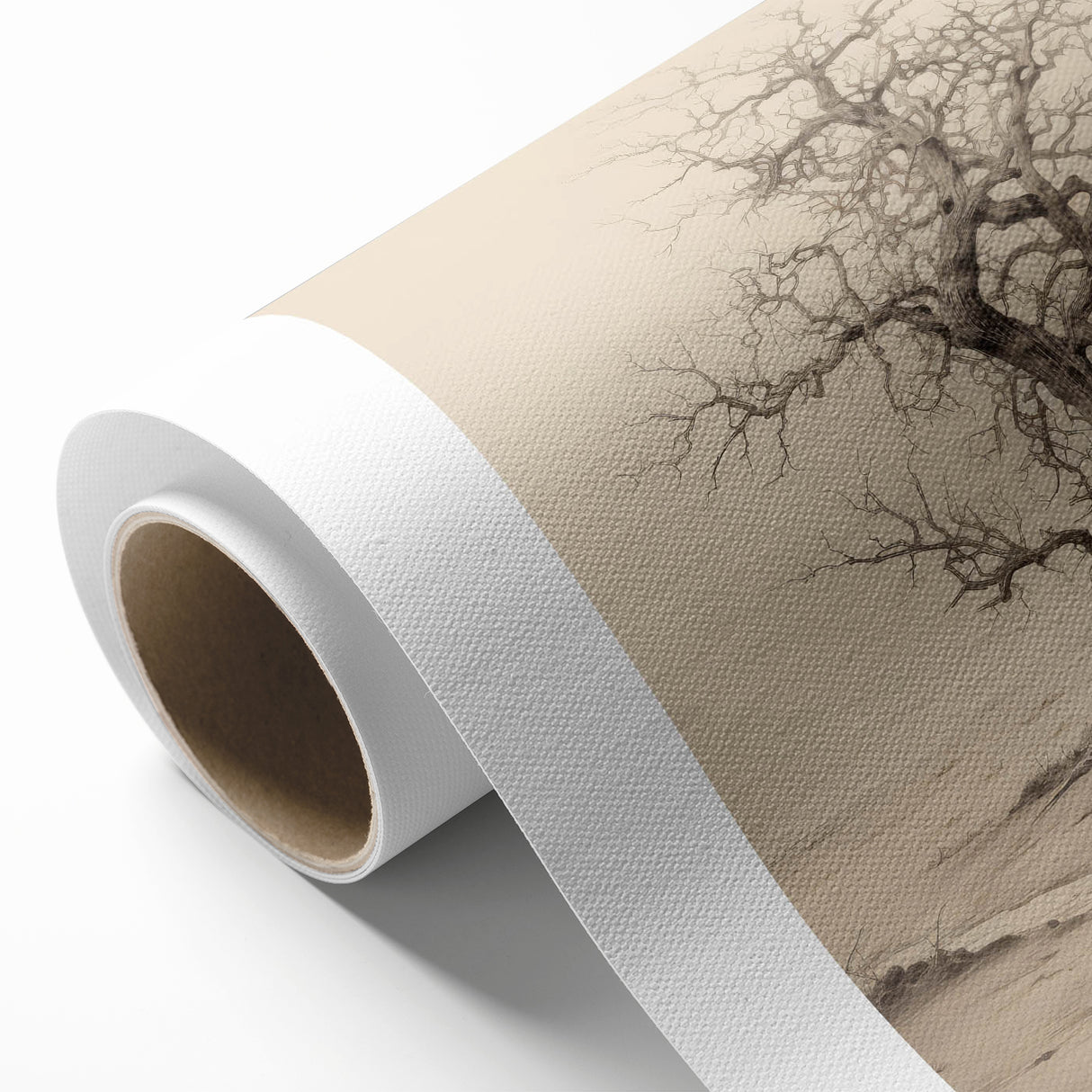 Vintage Tree Sketch Art – Classic Monochrome Nature Wall Print