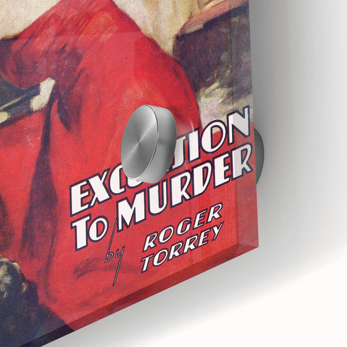 Vintage Magazine Cover Art - Super Detective Excursion to Murder