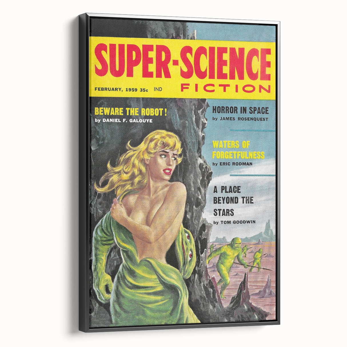 Vintage Magazine Cover Art - Super-Science Fiction Beware the Robot