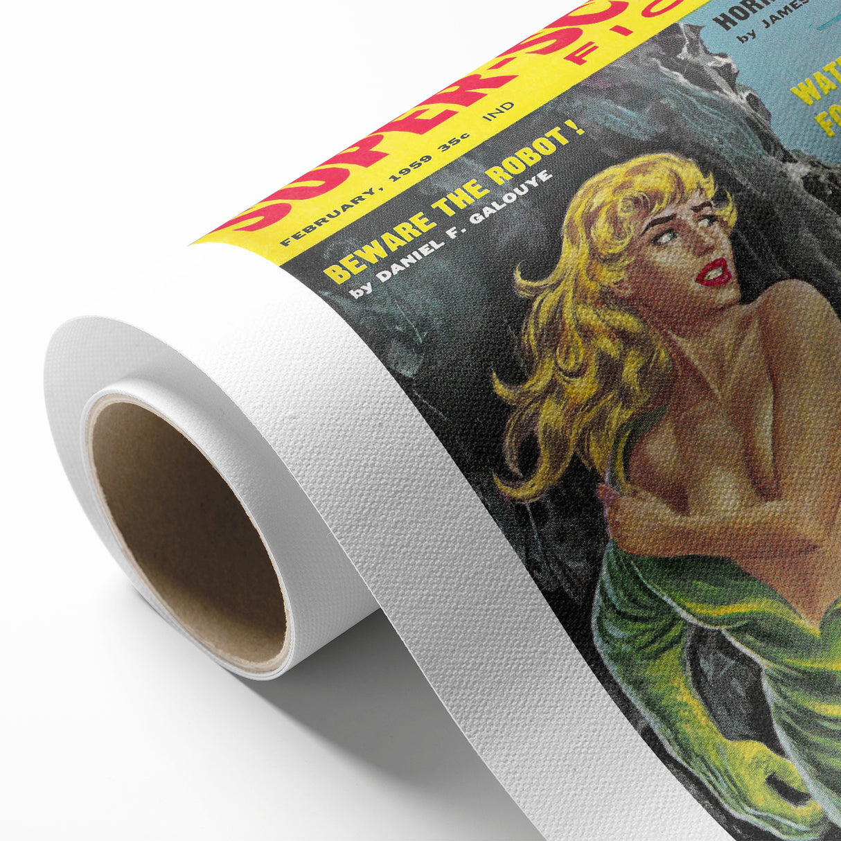 Vintage Magazine Cover Art - Super-Science Fiction Beware the Robot