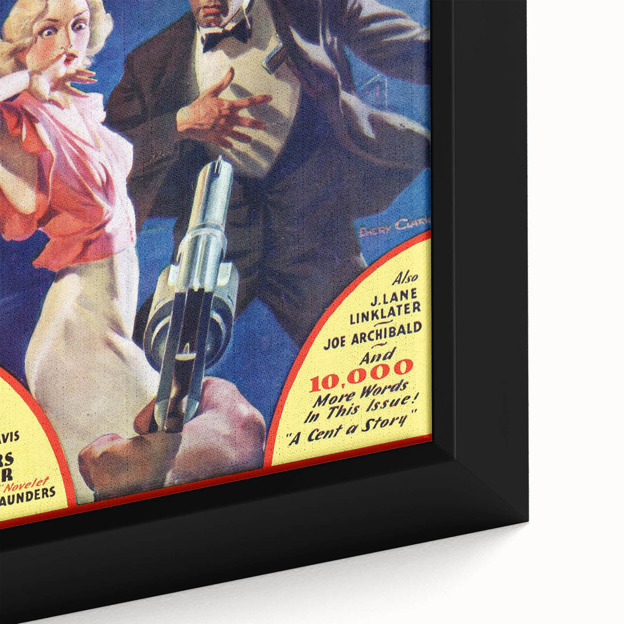 Vintage Magazine Cover Art - Ten Detective Aces The Silver Snare