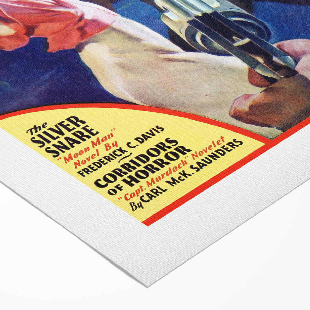 Vintage Magazine Cover Art - Ten Detective Aces The Silver Snare