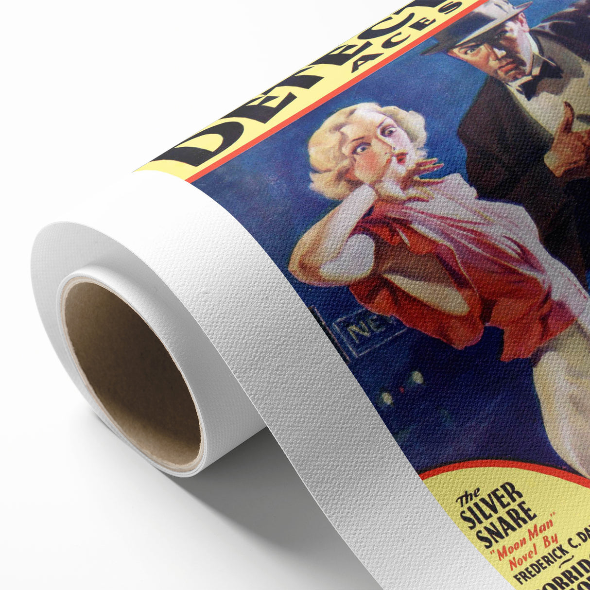 Vintage Magazine Cover Art - Ten Detective Aces The Silver Snare