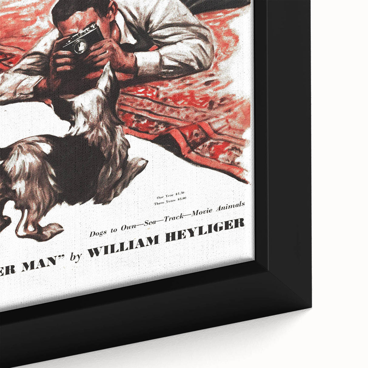 Vintage Magazine Cover Art - American Boy River Man April 1938