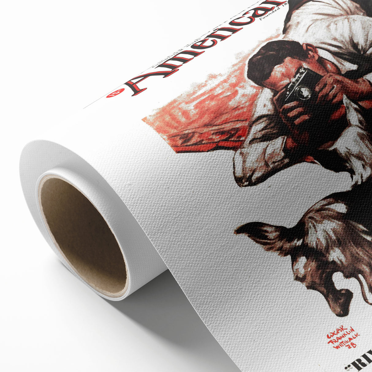 Vintage Magazine Cover Art - American Boy River Man April 1938