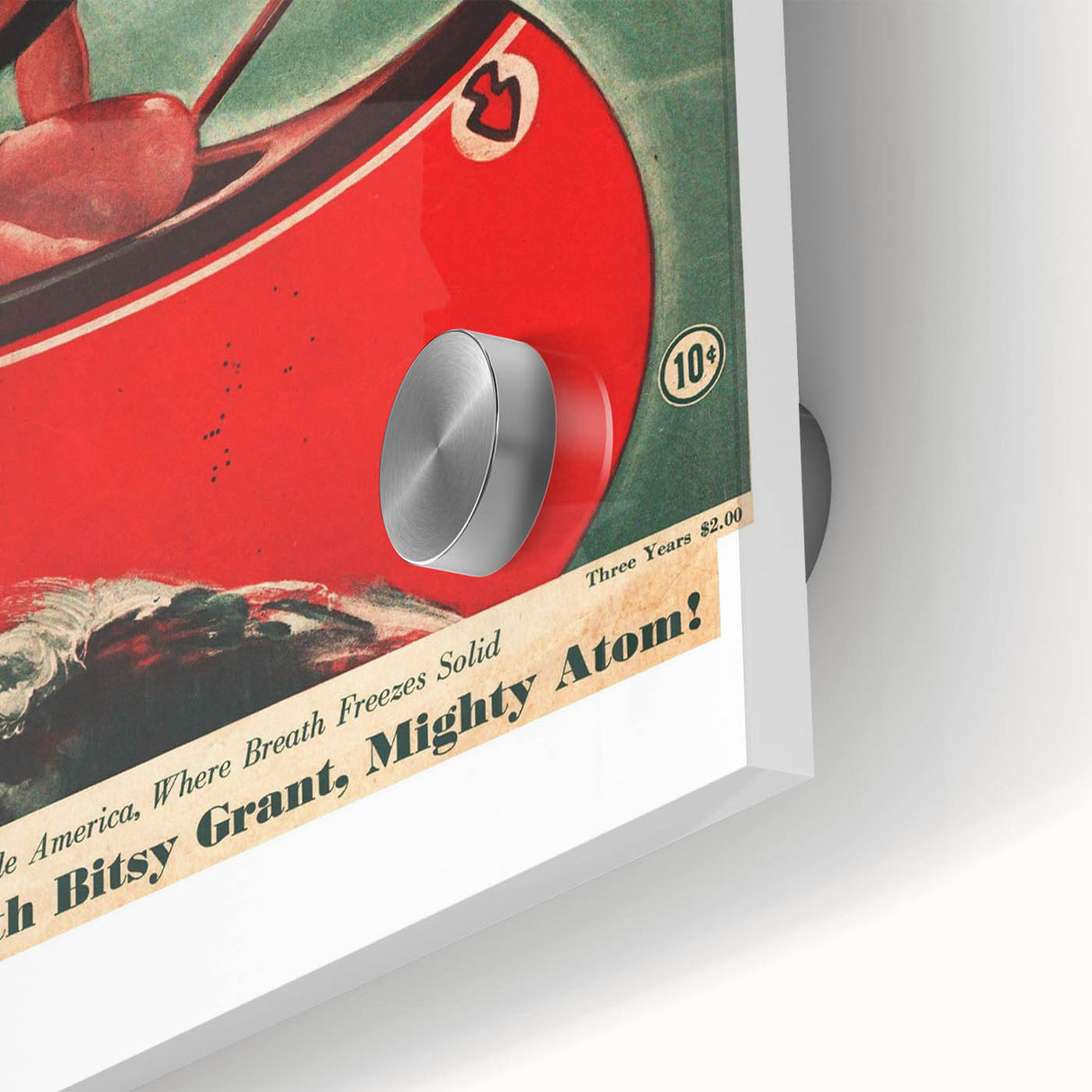 Vintage Magazine Cover Art - American Boy August 1936 Canoe Adventure