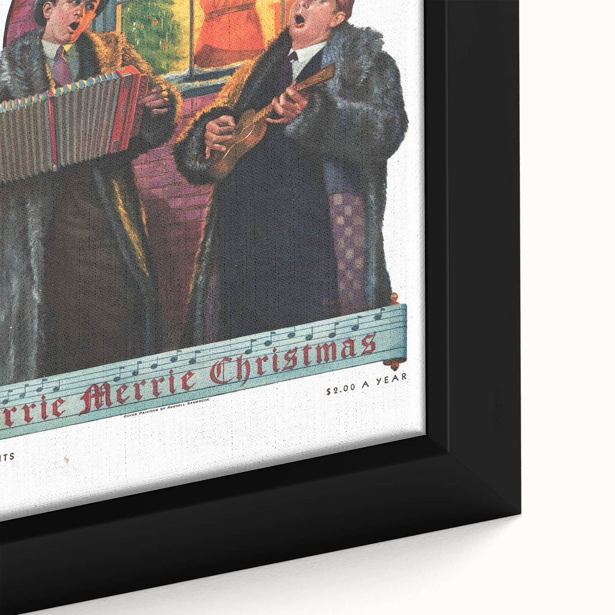 Vintage Magazine Cover Art - American Boy December 1931 Merrie Christmas