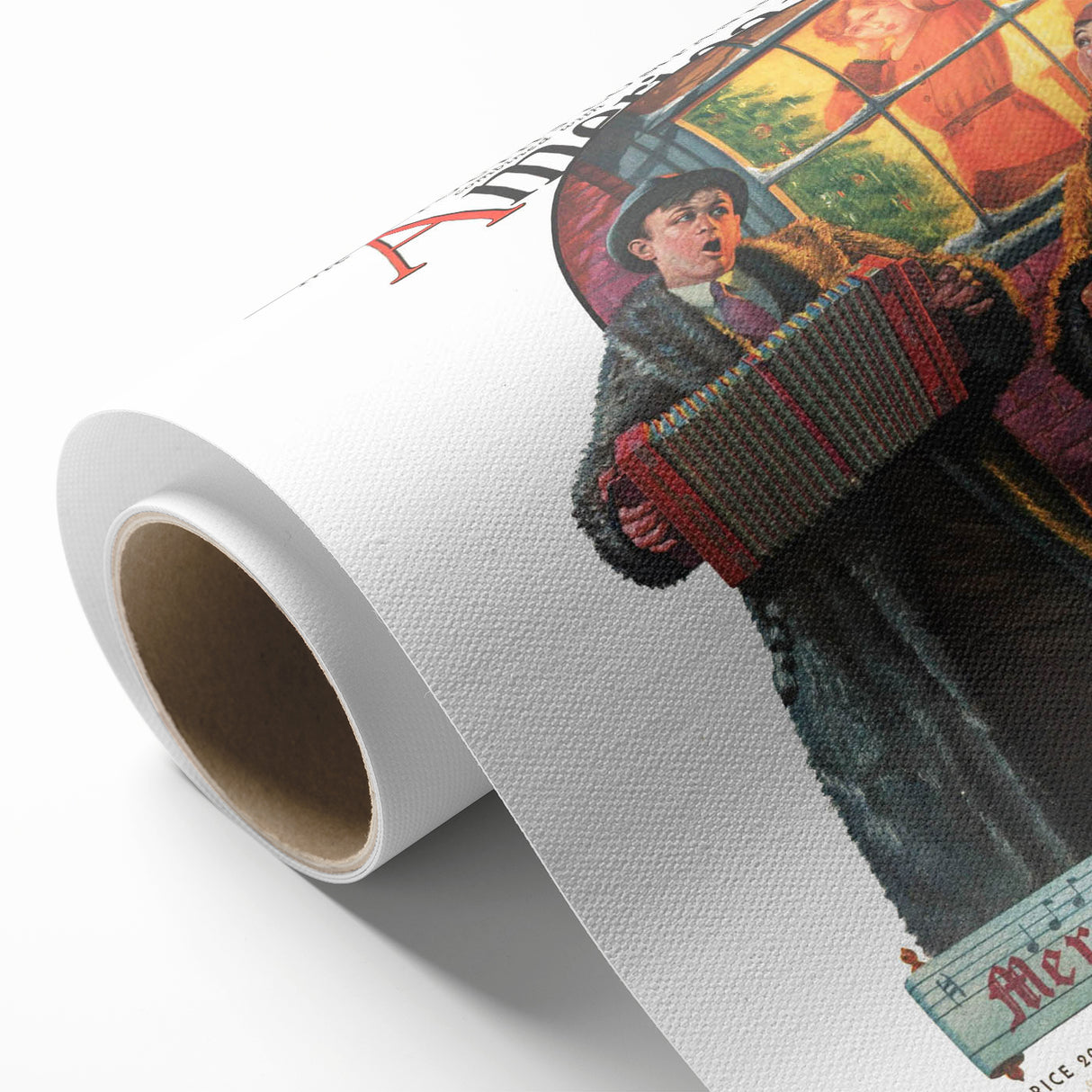 Vintage Magazine Cover Art - American Boy December 1931 Merrie Christmas