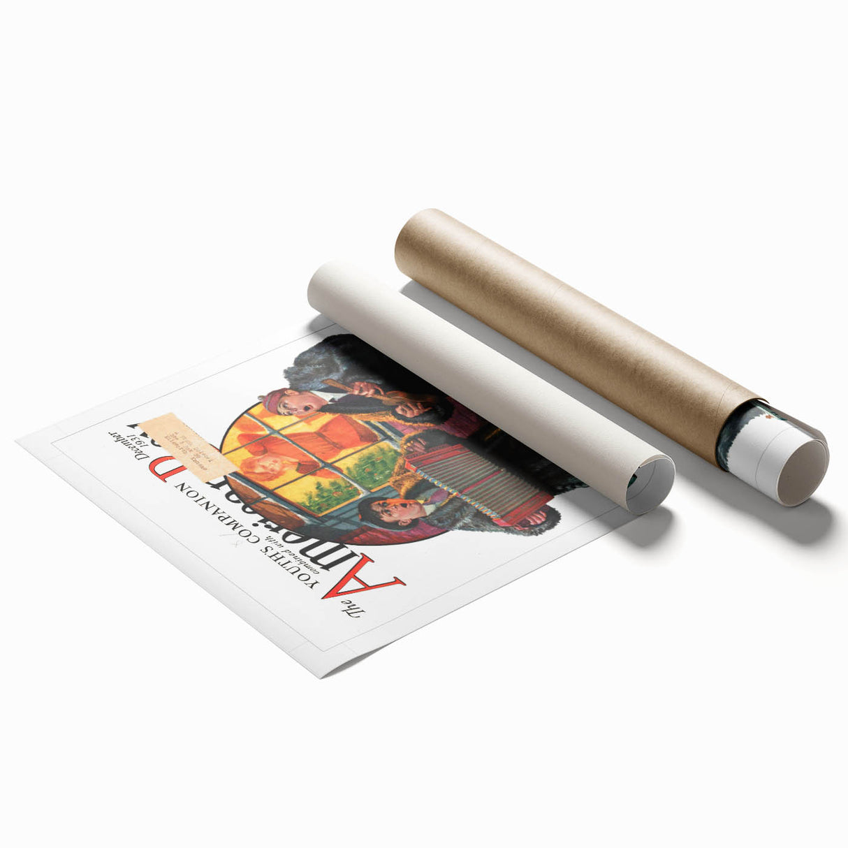 Vintage Magazine Cover Art - American Boy December 1931 Merrie Christmas