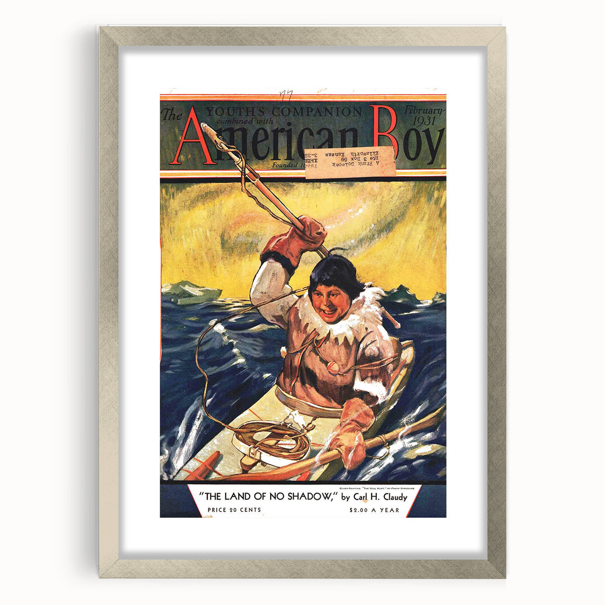 Vintage Magazine Cover Art - American Boy February 1931 Land of No Shadow