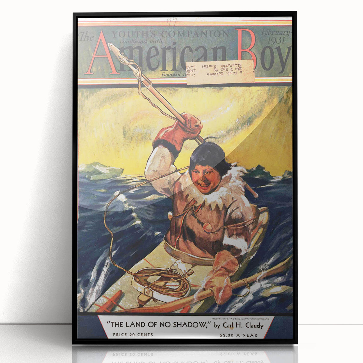 Vintage Magazine Cover Art - American Boy February 1931 Land of No Shadow