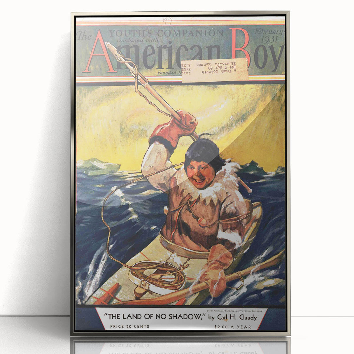 Vintage Magazine Cover Art - American Boy February 1931 Land of No Shadow