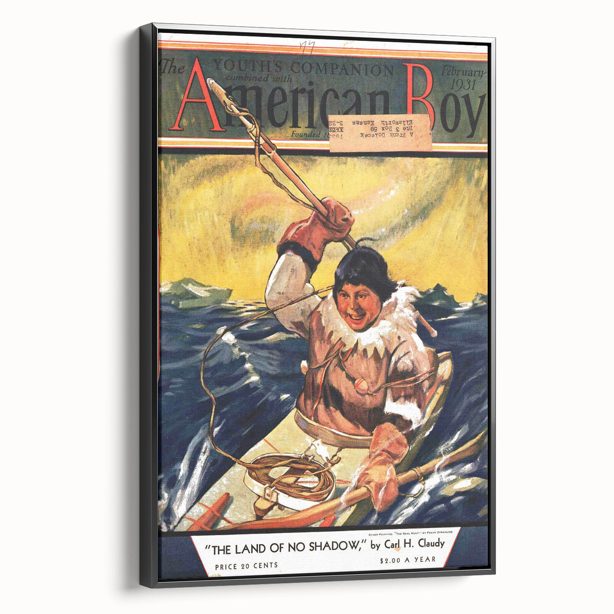 Vintage Magazine Cover Art - American Boy February 1931 Land of No Shadow