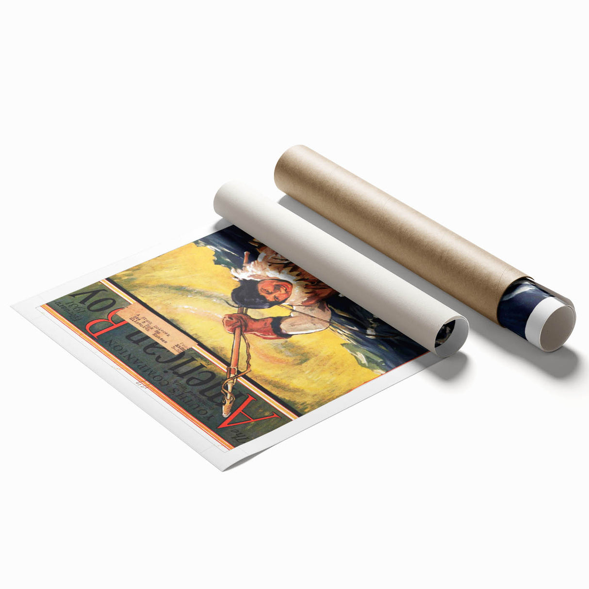 Vintage Magazine Cover Art - American Boy February 1931 Land of No Shadow