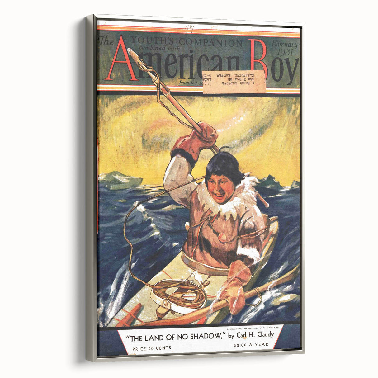 Vintage Magazine Cover Art - American Boy February 1931 Land of No Shadow