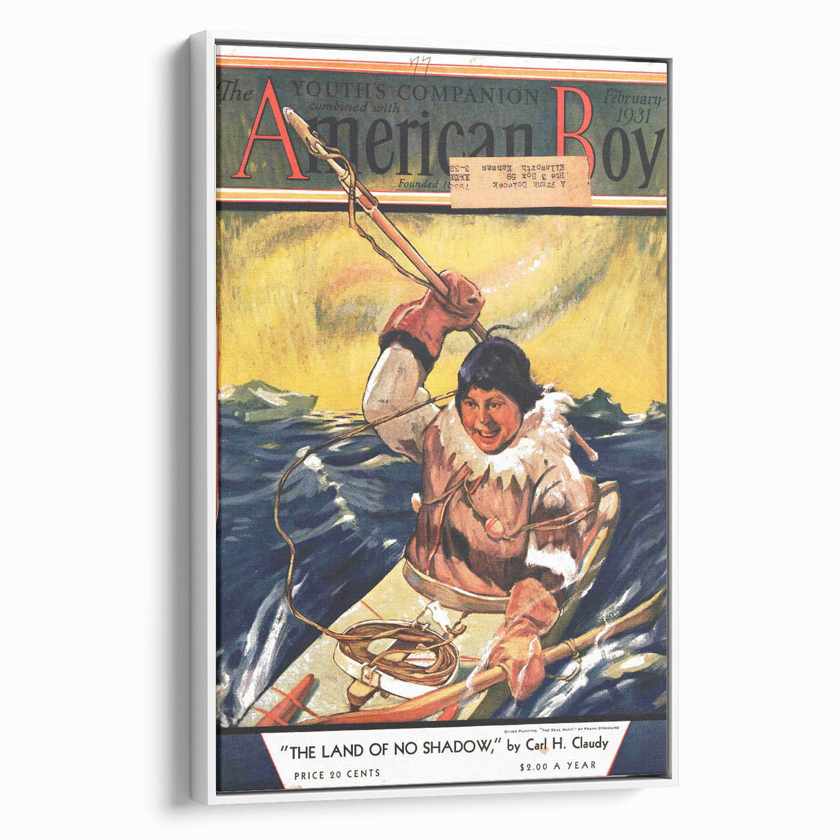 Vintage Magazine Cover Art - American Boy February 1931 Land of No Shadow