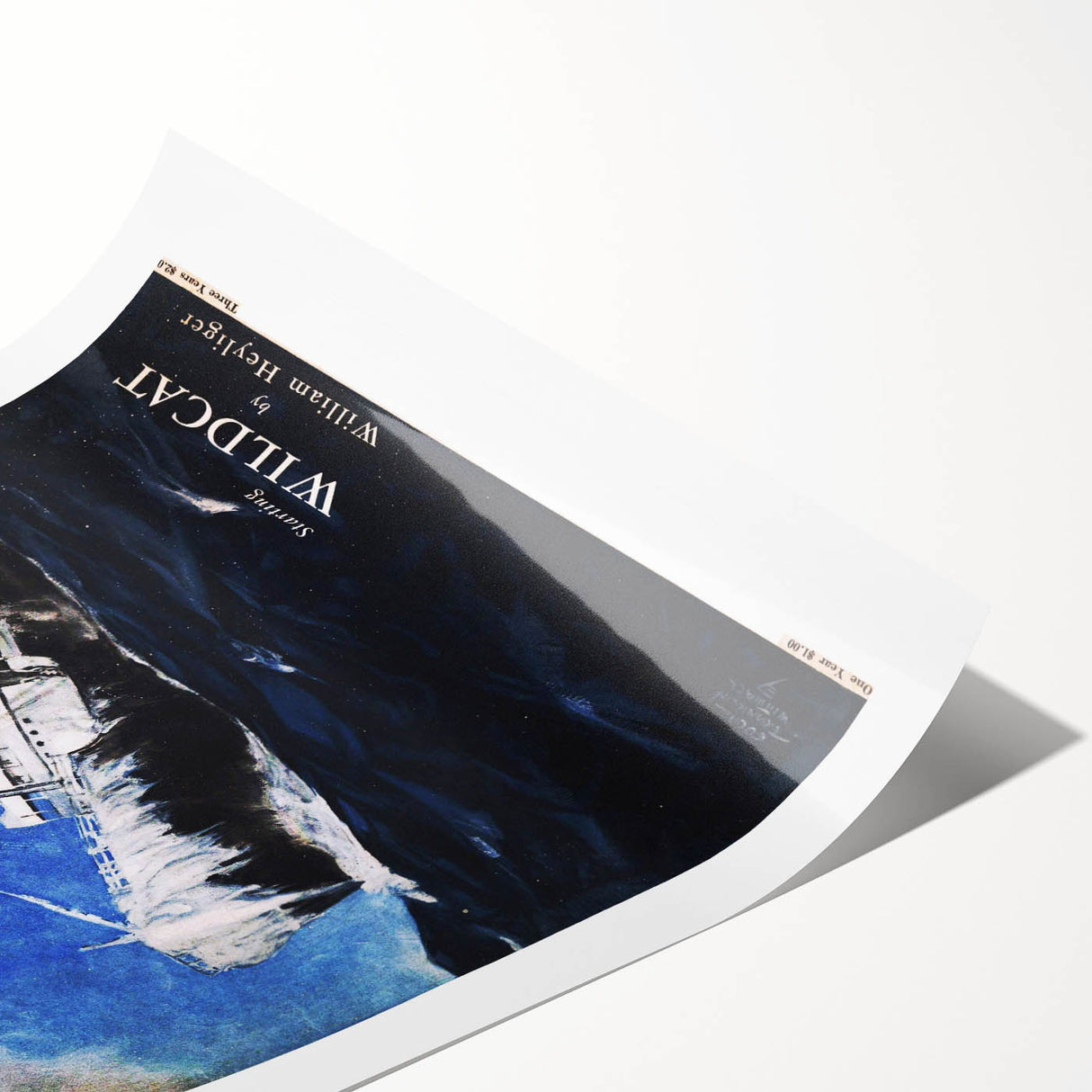 Vintage Magazine Cover Art - American Boy February 1937 Wildcat