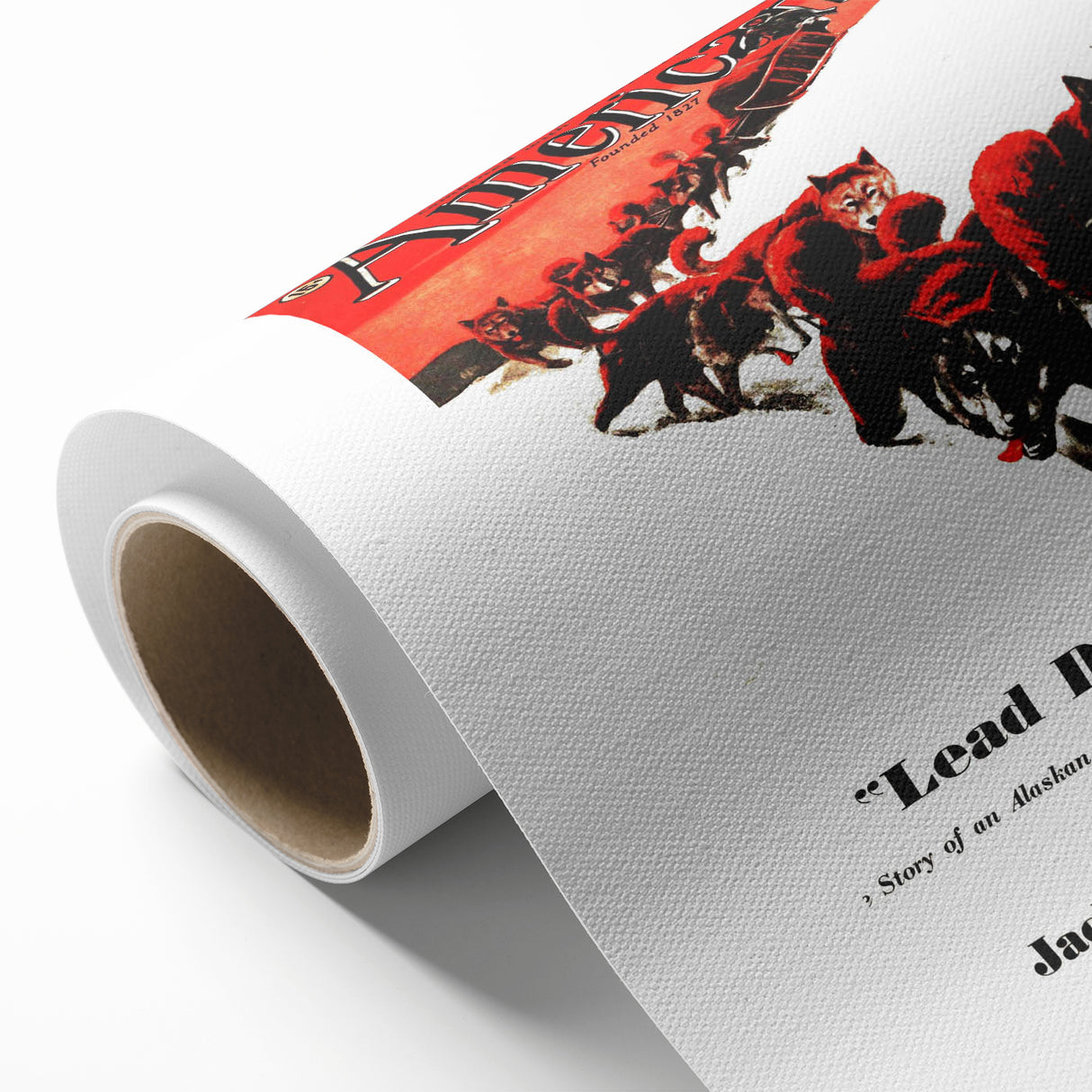 Vintage Magazine Cover Art - American Boy February 1938 Lead Dog