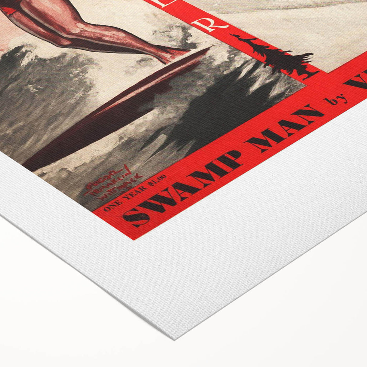 Vintage Magazine Cover Art - American Boy January 1937 Swamp Man