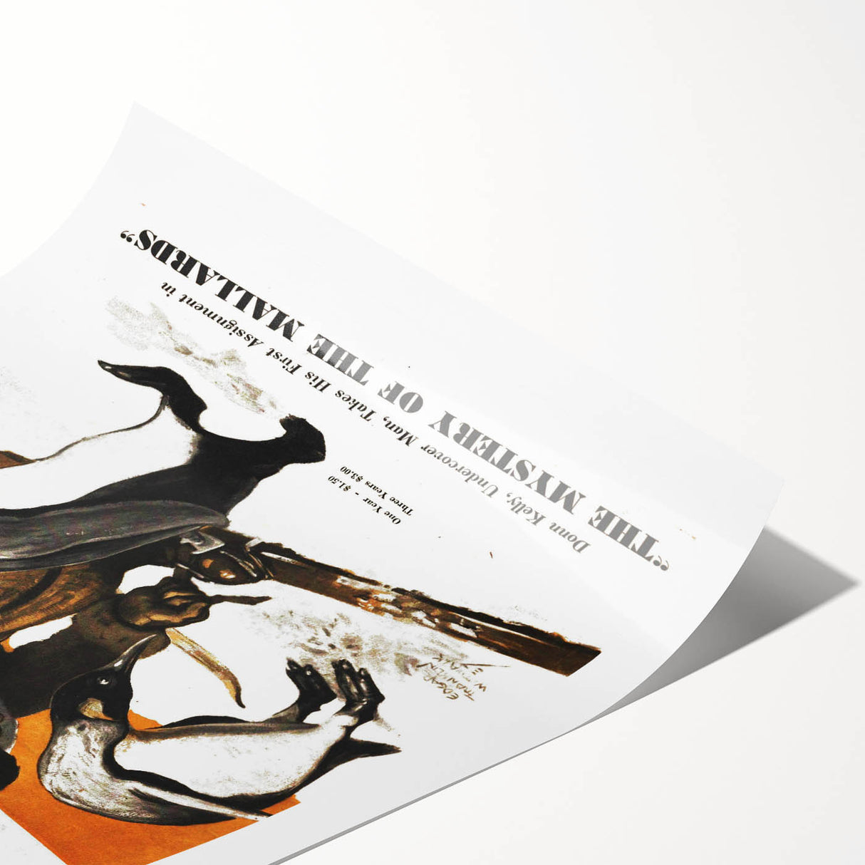 Vintage Magazine Cover Art - American Boy January 1938 Mystery of Mallards