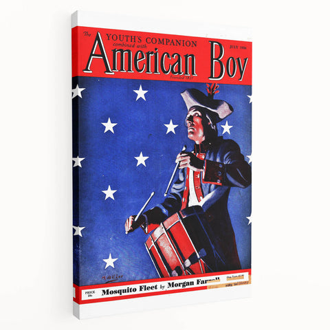 Vintage Magazine Cover Art - American Boy July 1936 Mosquito Fleet